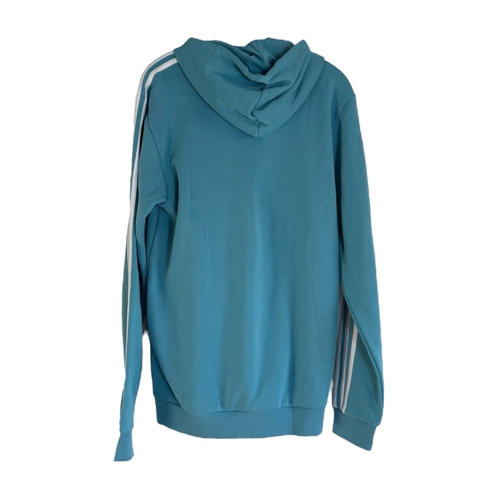 ADIDAS Teal Blue Hoodie Size Medium — NEW WITH TAG!!!! - Picture 4 of 9